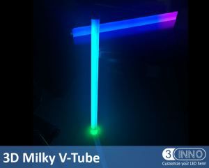 RGB LED Tube 3D Vertical Tube DMX Milky Vertical Tube LED Tube Light 3D Tube LED Meteor LED Snowfall Lights LED Meteor Tube Madrix Compatible Lights LED Vertical Tube
